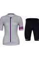 HOLOKOLO Cyklistický krátký dres a krátké kalhoty - KIND ELITE LADY - šedá/černá
