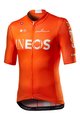 CASTELLI Cyklistický dres s krátkým rukávem - INEOS 2020 - oranžová