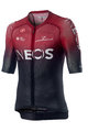 CASTELLI Cyklistický dres s krátkým rukávem - TEAM INEOS 2019 - černá/červená