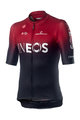 CASTELLI Cyklistický dres s krátkým rukávem - TEAM INEOS 2019 - černá/červená