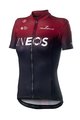 CASTELLI Cyklistický dres s krátkým rukávem - TEAM INEOS 2019 LADY - červená/černá