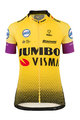 AGU Cyklistický dres s krátkým rukávem - JUMBO-VISMA 19 LADY  - žlutá/černá