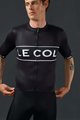 LE COL Cyklistický dres s krátkým rukávem - SPORT LOGO - černá/bílá
