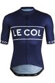 LE COL Cyklistický dres s krátkým rukávem - SPORT LOGO - bílá/modrá