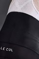 LE COL Cyklistické kalhoty krátké s laclem - SPORT - bílá/černá