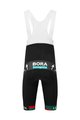 LE COL Cyklistické kalhoty krátké s laclem - BORA HANSGROHE 2023 REPLICA SPORT - černá