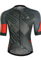 MONTON Cyklistický dres s krátkým rukávem - EDGE - černá/červená