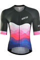 MONTON Cyklistický dres s krátkým rukávem - EASE - černá/růžová