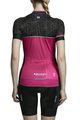 MONTON Cyklistický dres s krátkým rukávem - YULO LADY - černá/růžová