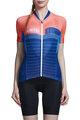 MONTON Cyklistický dres s krátkým rukávem - PIONEER LADY - modrá/oranžová