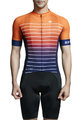 MONTON Cyklistický dres s krátkým rukávem - SUNGLOW - oranžová/modrá