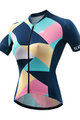MONTON Cyklistický dres s krátkým rukávem - COLOURED GLAZE LADY - modrá