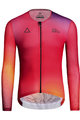MONTON Cyklistický dres s dlouhým rukávem letní - FIRE SUMMER - červená
