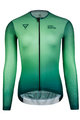 MONTON Cyklistický dres s dlouhým rukávem letní - EARTH LADY SUMER - zelená