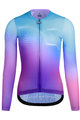 MONTON Cyklistický dres s dlouhým rukávem letní - CANDYCOLOR LADY SMR - modrá/fialová