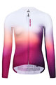 MONTON Cyklistický dres s dlouhým rukávem letní - TWILIGHT LADY SUMMER - bílá/červená
