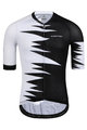 MONTON Cyklistický dres s krátkým rukávem - ROAR - bílá/černá