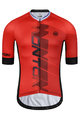 MONTON Cyklistický dres s krátkým rukávem - FORMULA - červená/černá