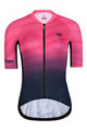 MONTON Cyklistický dres s krátkým rukávem - CHOZE LADY - modrá/růžová
