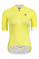 MONTON Cyklistický dres s krátkým rukávem - DIVERSION LINE LADY - žlutá