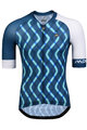 MONTON Cyklistický dres s krátkým rukávem - SHORE - bílá/modrá