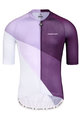MONTON Cyklistický dres s krátkým rukávem - CRACK - fialová/bílá