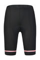 MONTON Cyklistický krátký dres a krátké kalhoty - PLUM FLOWER LADY - černá/fialová