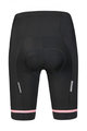 MONTON Cyklistický krátký dres a krátké kalhoty - PLUM FLOWER LADY - černá/fialová
