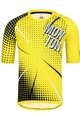 MONTON Cyklistický dres s krátkým rukávem - BOOM MTB - žlutá