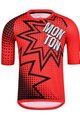 MONTON Cyklistický dres s krátkým rukávem - POW MTB - červená