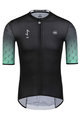 MONTON Cyklistický dres s krátkým rukávem - HOPE - černá/světle modrá