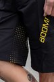 MONTON Cyklistické kalhoty krátké bez laclu - BOOM MTB - žlutá/černá
