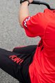 MONTON Cyklistické kalhoty krátké bez laclu - POW MTB - černá/červená