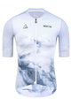 MONTON Cyklistický dres s krátkým rukávem - ICEBERG  - bílá/šedá