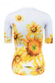 MONTON Cyklistický dres s krátkým rukávem - SUNFLOWER LADY - bílá/žlutá