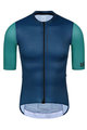 MONTON Cyklistický dres s krátkým rukávem - CHECHEN - modrá/zelená