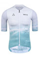 MONTON Cyklistický krátký dres a krátké kalhoty - BEACH  - modrá/bílá/černá