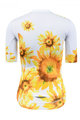 MONTON Cyklistický krátký dres a krátké kalhoty - SUNFLOWER LADY - bílá/černá/žlutá