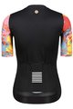MONTON Cyklistický dres s krátkým rukávem - SKULL RAINBOW LADY - vícebarevná/černá