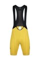 MONTON Cyklistické kalhoty krátké s laclem - SKULL - žlutá