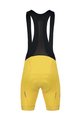 MONTON Cyklistické kalhoty krátké s laclem - SKULL - žlutá
