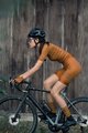 MONTON Cyklistické kalhoty krátké s laclem - SKULL LADY - hnědá
