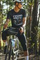MONTON Cyklistické triko s krátkým rukávem - CAMPING - černá