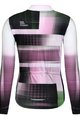 MONTON Cyklistický dres s dlouhým rukávem zimní - URBAN THERMAL LADY - černá/fialová/světle zelená