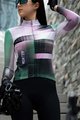 MONTON Cyklistický dres s dlouhým rukávem zimní - URBAN THERMAL LADY - černá/fialová/světle zelená
