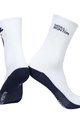 MONTON Cyklistické ponožky klasické - SKULL - modrá/bílá