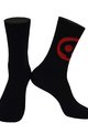 MONTON Cyklistické ponožky klasické - SKULL LADY - černá/červená