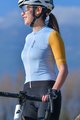 MONTON Cyklistický dres s krátkým rukávem - TRAVELER EVO LADY - modrá/fialová/žlutá