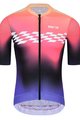 MONTON Cyklistický dres s krátkým rukávem - CARDIN - růžová/černá/fialová