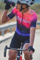 MONTON Cyklistický dres s krátkým rukávem - CARDIN - růžová/černá/fialová